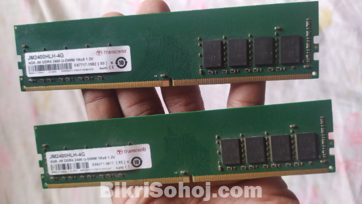 4GB Transcend RAM x 2